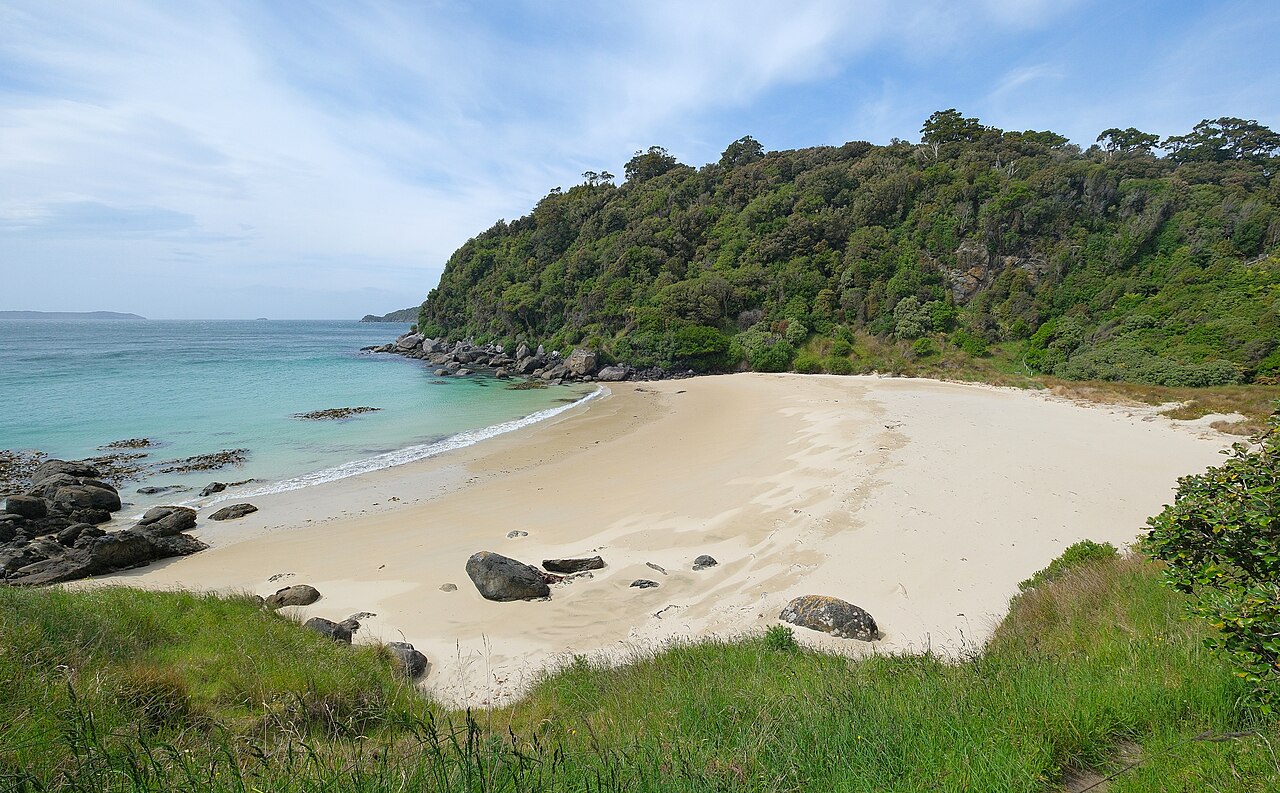 Dead Man Beach, New Zealand: sea temperature, photo and map