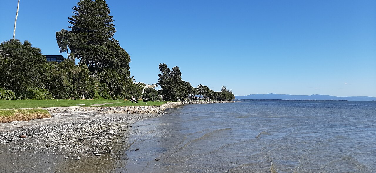 Otūmoetai Beach, New Zealand: sea temperature, photo and map