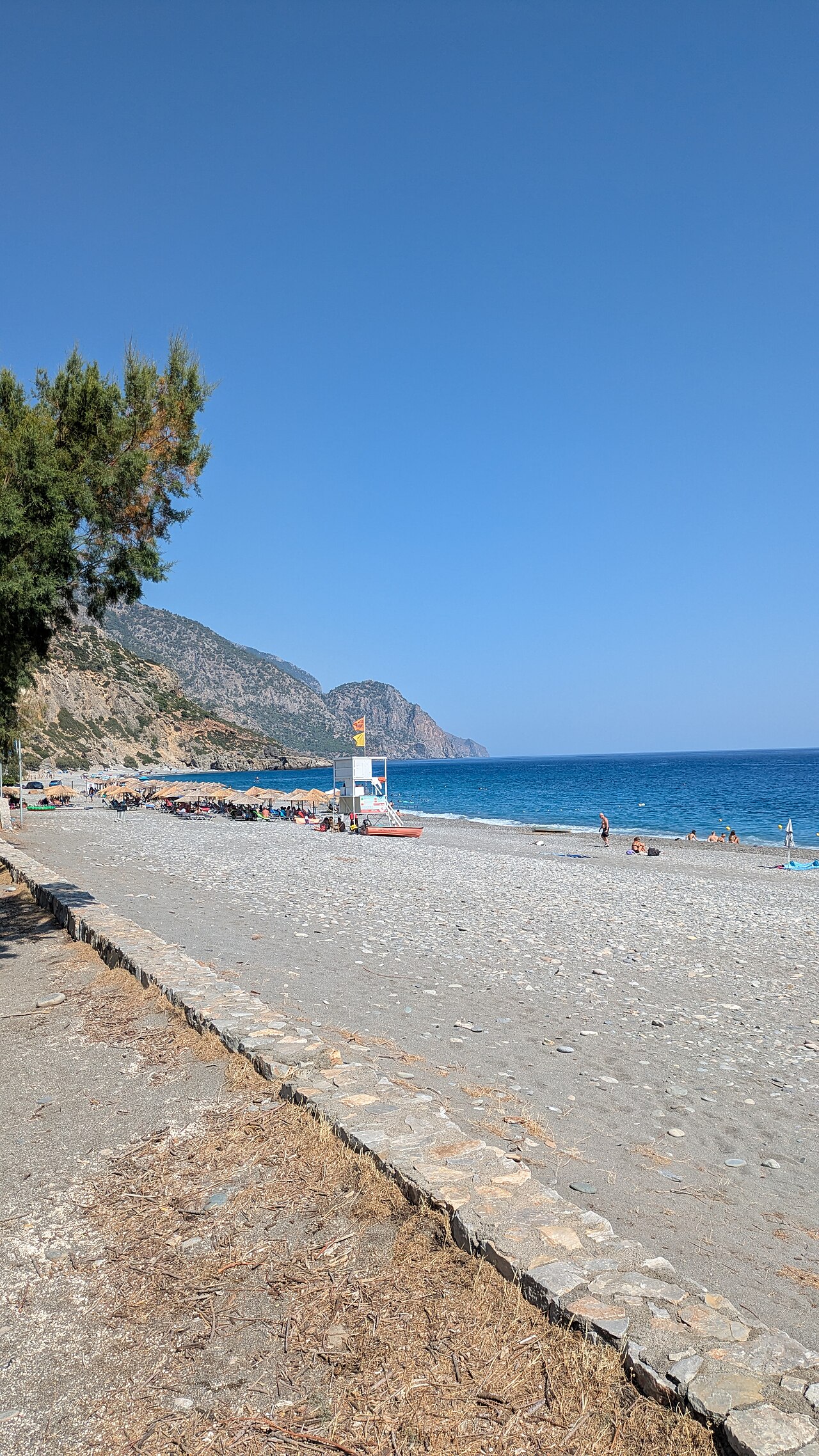 Sougia, Greece: sea temperature, photo and map